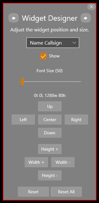 Gray Line Ham Clock widget designer.