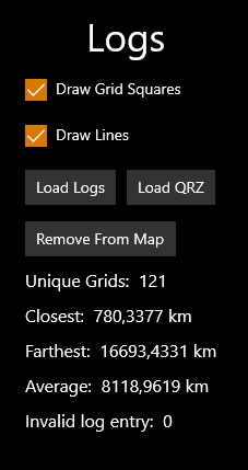 Logs widget.