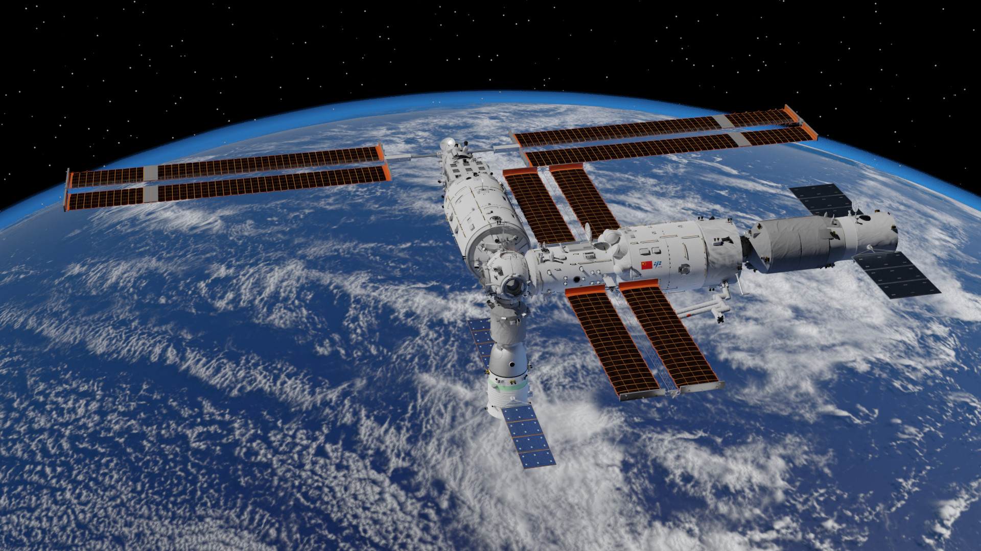 Chinese Space Station (English: Tiangong, Chinese: 天宮, pinyin: Tiāngōng)